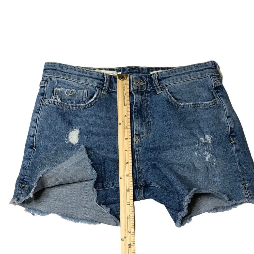 Pilcro and the Letterpress by Anthropologie Slim Boyfriend Denim‎ Shorts Size 28
